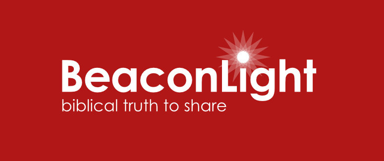 Beaconlight logo in white on red background